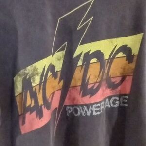 AC/DC Black and Yellow Graphic T-Shirt